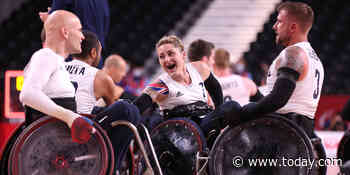 Kylie Grimes becomes 1st woman to win Paralympic gold in wheelchair rugby