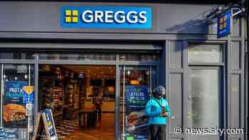 Greggs becomes latest food business hit by supply chain problems - Sky News