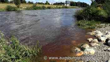 Wertach in Augsburg führt viel Wasser - aber kein Hochwasser