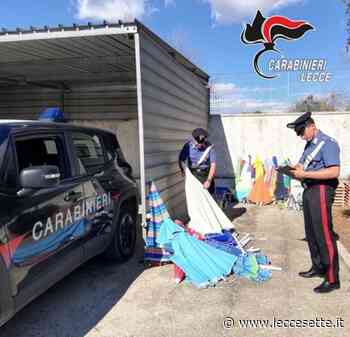 Trentadue ombrelloni segnaposto sequestrati a Torre Lapillo: liberati 350 mq di spiaggia - LecceSette