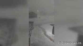 Regina pummeled with hail in late summer storm
