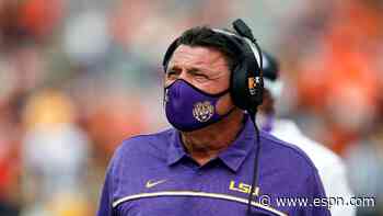 LSU Tigers football relocating to Houston for practice ahead of Hurricane Ida - ESPN