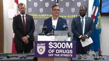 ‘Unparalleled’ drug bust removes $300M in drugs from Alberta streets: ALERT