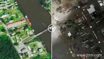 Before-and-after aerial images show devastation left by Ida in Louisiana