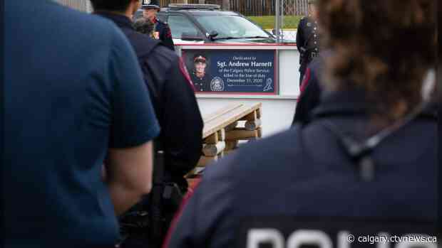 Outdoor rink renamed to honour Calgary officer killed during traffic stop