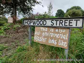 Accrington residents' fury as bulldozers return to green space