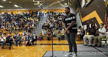 Olympian Gable Steveson returns to jubilant Apple Valley High for a golden hometown celebration