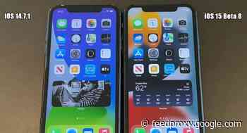 Speed Test: iOS 15 Beta 8 vs iOS 14.7.1 (video)