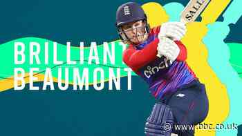 England v New Zealand T20: Brilliant Tammy Beaumont hits 97 in England win