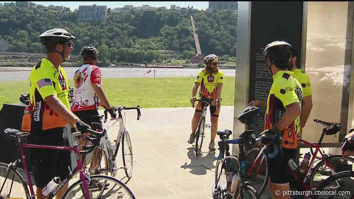 Firefighters From Pittsburgh Meeting Up With California Firefighters For Memorial Bike Ride