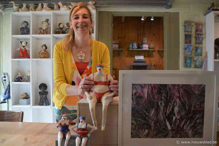 Veronique ontwerpt unieke keramieken beeldjes: “Sommigen vinden zelfs dat mijn zwemmertjes op mij lijken”