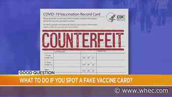 Good Question: What do you do if you spot a fake vaccine card?