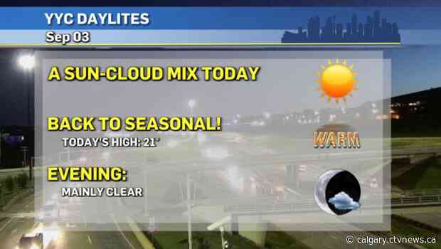 Back to seasonal conditions in Calgary all weekend long