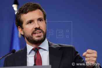 Casado reta a Sánchez a pactar el lunes renovar el CGPJ pero con su propuesta - Agencia EFE