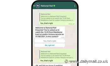 National Rail is now sending travel updates through WhatsApp