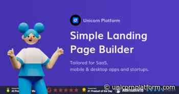 Unicorn Platform 4.0 - Simple drag & drop landing page builder for startups