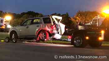 5 people seriously injured in two-vehicle crash on I-264 in Virginia Beach
