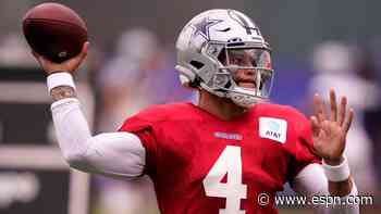 Dak 'ready, excited' for Week 1 return vs. Bucs