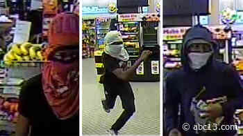 Houston police looking for 3 men accused of robbing a west Houston convenience store, shooting a customer - KTRK-TV