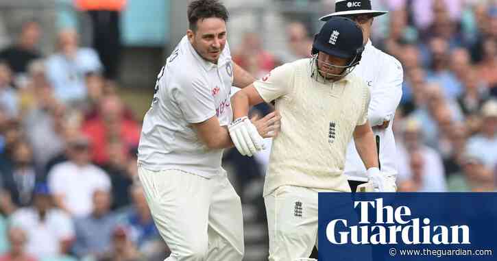 England's Pope ‘not affected’ as pitch invader arrested on suspicion of assault – video