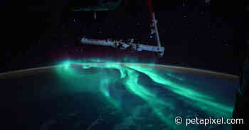 Astronaut Captures Photos of Rare Blue Aurora Illuminated by the Moon - PetaPixel