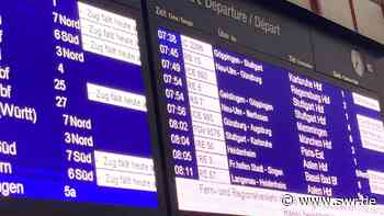 Bahnstreik: Zugausfälle und Verspätungen in Ulm und Aalen - SWR