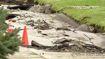 Road Crumbles Under Woman's Car in Rhode Island - NECN