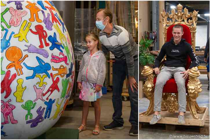 Van sinterklaaszetel tot reuzegroot paasei: veel belangstelling voor kijkdag failliete decorbouwer