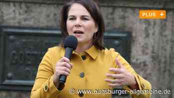 Kanzlerkandidatin Annalena Baerbock spricht in Augsburg