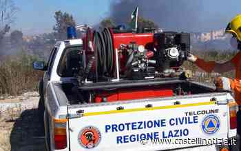 Ardea - Anche dai Castelli Romani per spegnere l'incendio in via dei Monti di Santa Lucia. Paura per le abitazioni vicine - Castelli Notizie