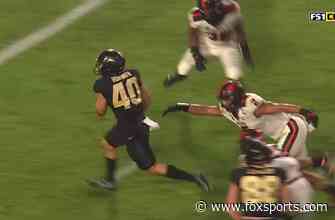 Zander Horvath muscles his way to pay dirt giving Purdue game-tying score vs. Oregon State, 7-7