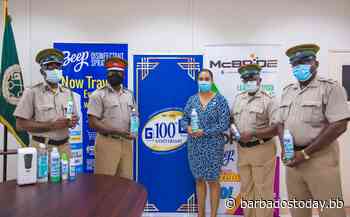 McBride makes donation to HMP Dodds - Barbados Today