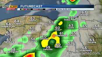 First Alert Weather: Timing showers, possible thunderstorms for today and Labor Day