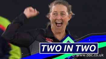 England v New Zealand T20: 'Sophie Devine dismisses Nat Sciver and Amy Jones in successive balls