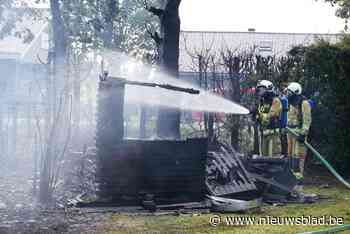 Hevige brand legt twee tuinhuizen in de as: ‘Ik dacht dat de buur aan het barbecueën was”