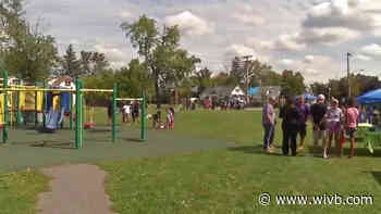 Backpacks given away at Westminster Community Charter School