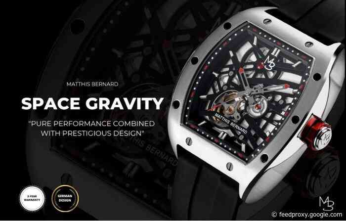 Space Gravity automatic watch by Matthis Bernard from €245 (50% off)