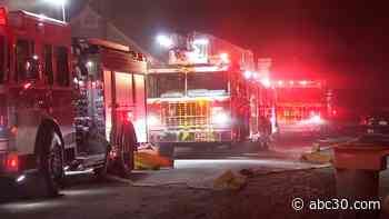 Fresno family displaced after fire burns through their home
