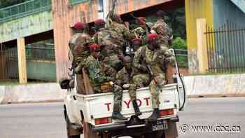 Soldiers detain Guinea's president, dissolve government