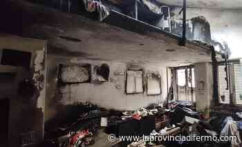 Appartamento in fiamme a Fermo in pieno centro. I proprietari: "C'era tutto quello che ci rendeva felici" - Laprovinciadifermo.com