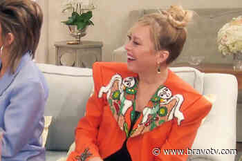 Get All the Details on Sutton Stracke's Orange Beaded Coat - Bravo