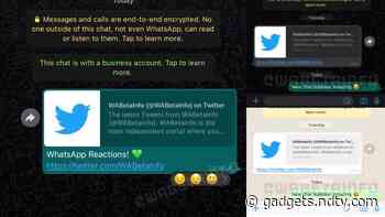 WhatsApp Emoji Reactions Spotted, Chat Bubble Redesign Seen on iOS Too