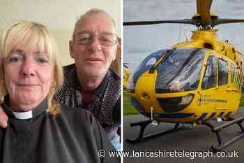 Man thanks air ambulance after gory Morecambe beach accident