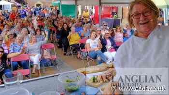 TV chefs Rosemary Shrager and Tristan Welch at food event - East Anglian Daily Times