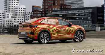 Volkswagen ID 5 GTX debuts in Munich wrapped in funky camouflage     - Roadshow
