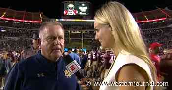Notre Dame Football Coach Under Fire for Telling an Old Joke After Thrilling Overtime Win