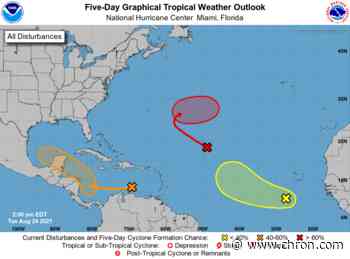 While East Coast preps for Hurricane Larry, low chance remains for cyclone development in Gulf