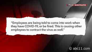 North Carolina's COVID-19 workplace complaints quadrupled in August
