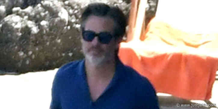 Chris Pine Shows Off Toned Back Muscles While On A Birthday Trip in Italy
