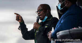 Jacob Zuma of South Africa Is Granted Medical Parole - The New York Times